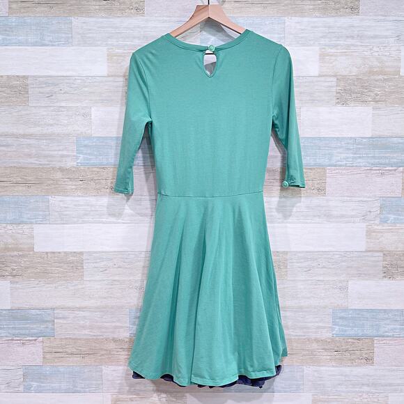 MATILDA JANE x JOANNA GAINES Green Pastures Dress Fit & Flare Jersey Womens XS - Picture 5 of 8